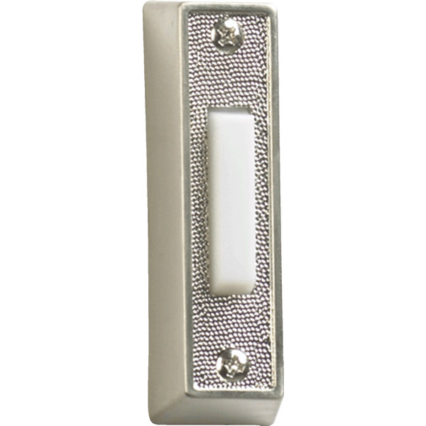 Wrought Studio Satin Nickel Door Chime Button Wayfair